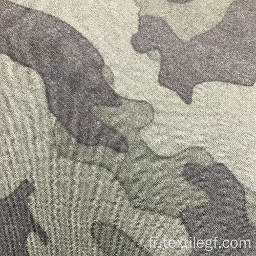 Tissu éponge viscose (camouflage)